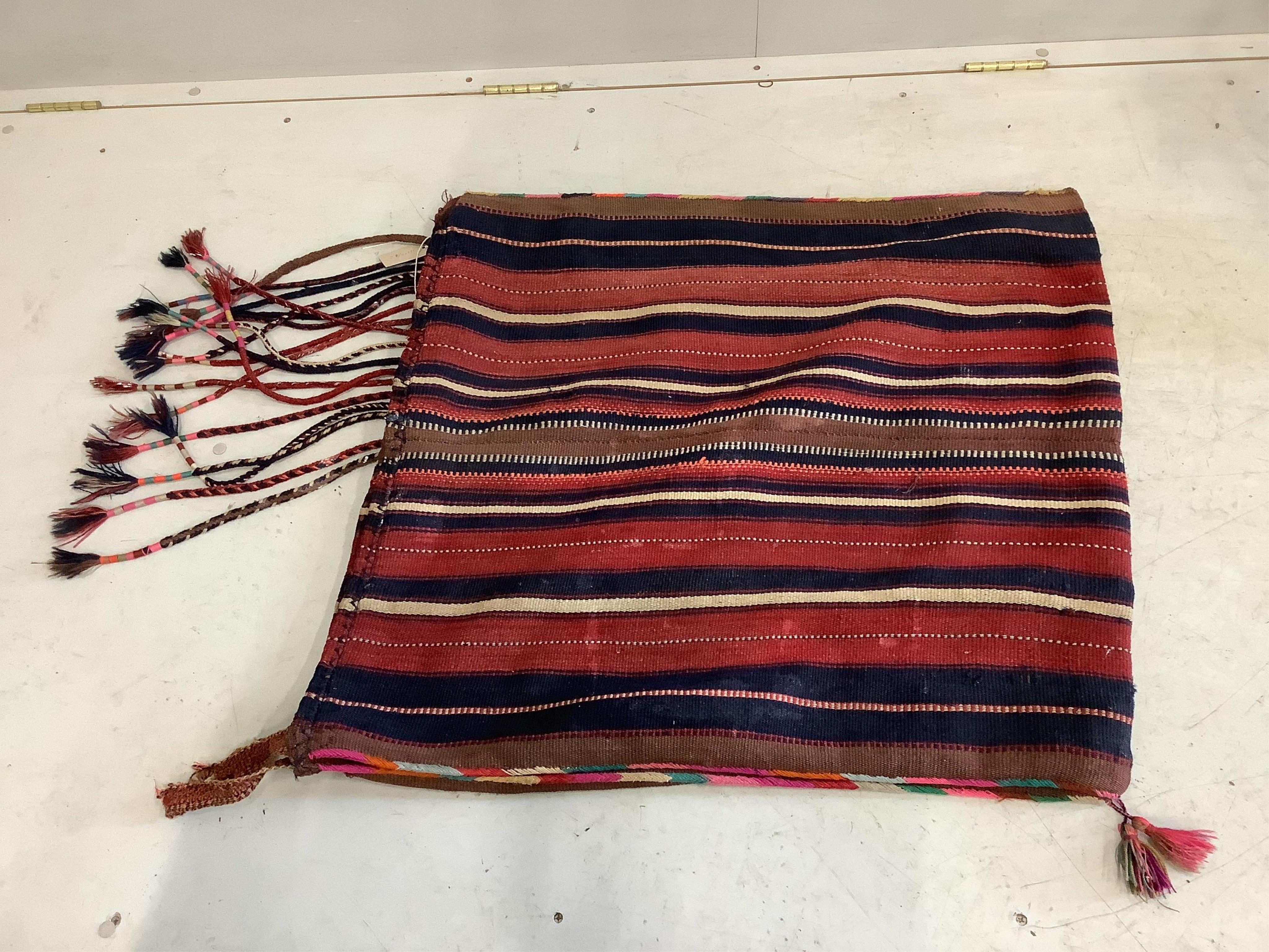 A Kilim flatweave saddlebag, 164 x 76cm. Condition - fair